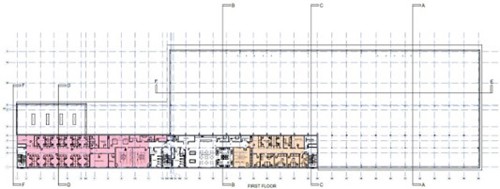First Floor Plan of the Office Building