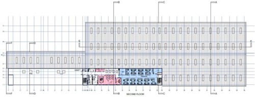 2nd Floor Plan of the Office Building
