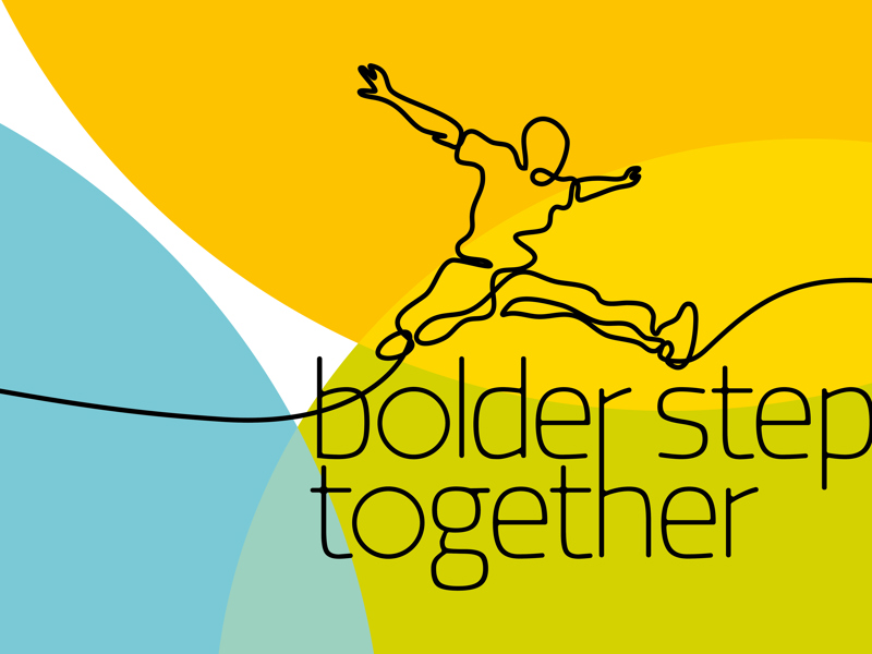 Bolder Steps together poster.