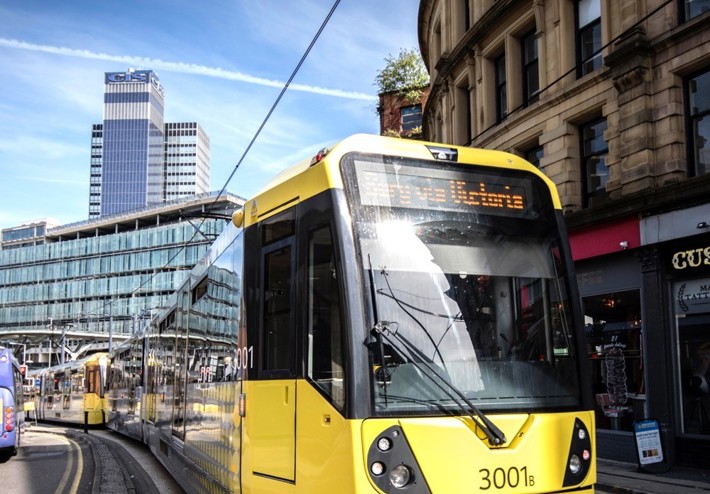 Image of a metro link in the city centre