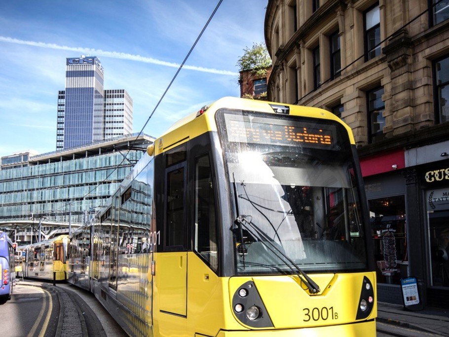 Image of a metro link in the city centre