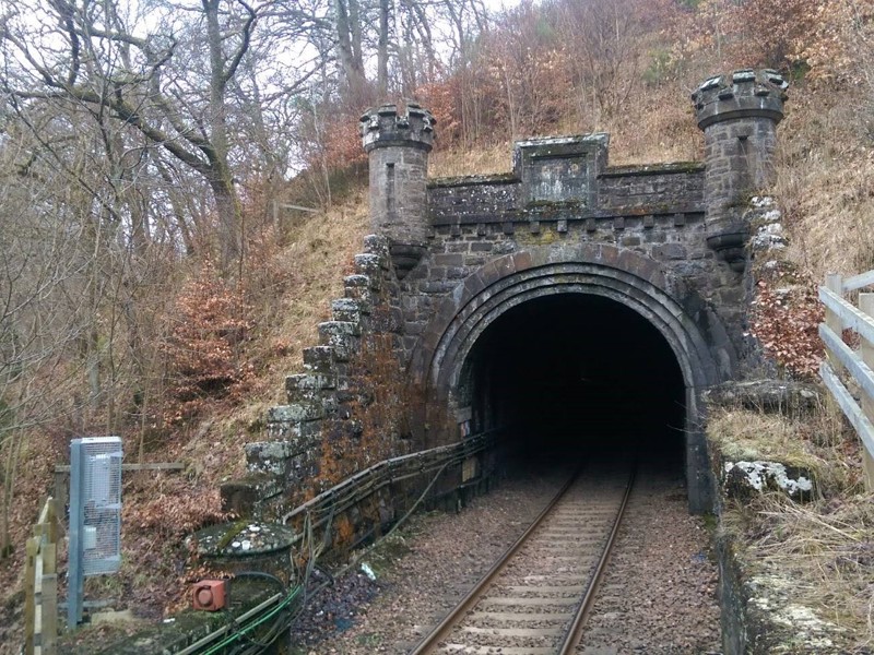 Image of a train tunnel.