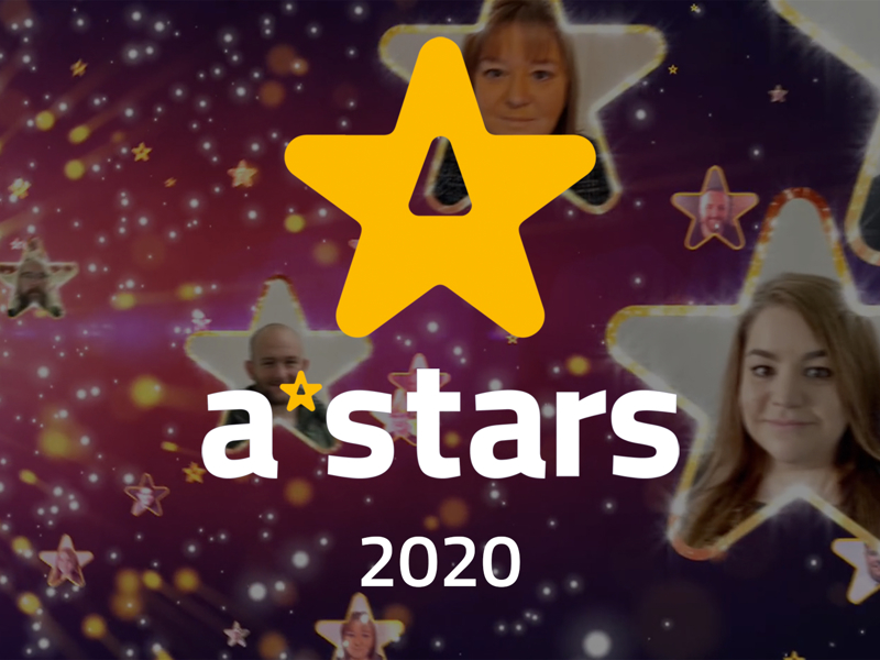 a stars 2020 banner.