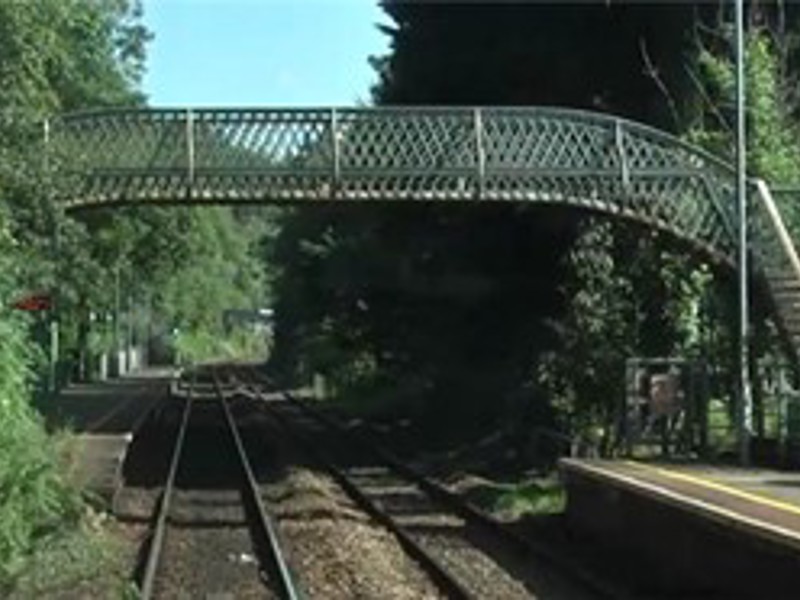 Image of a bridge over a rail track