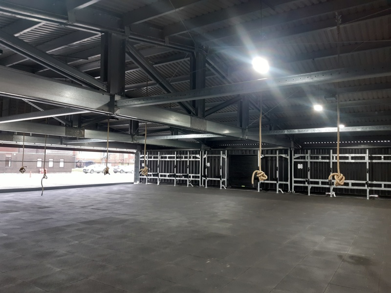 Image of inside an empty warehouse. 