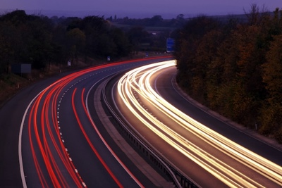 Highspeed image of a motorway 