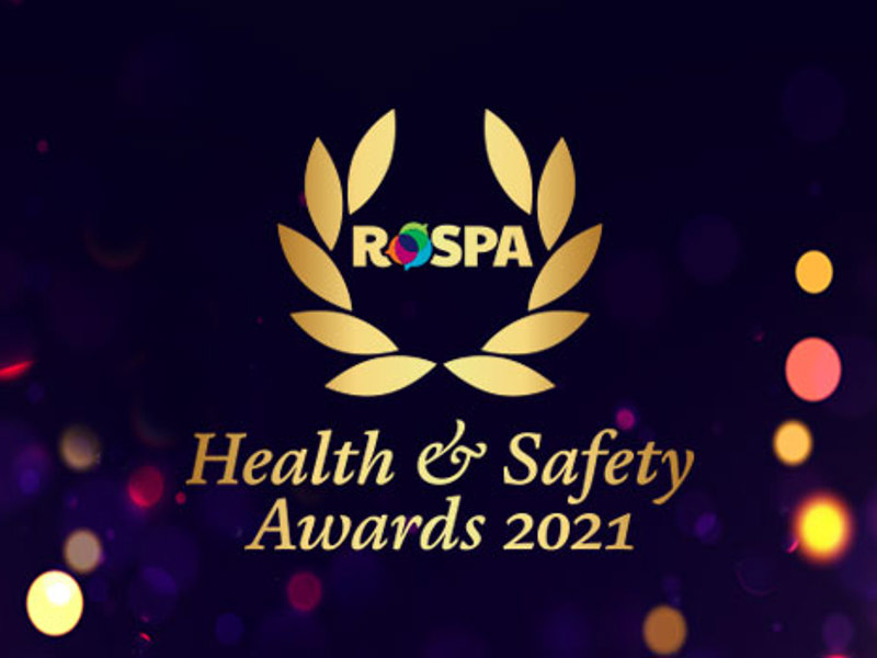 RoSPA Health and Safety awards banner.