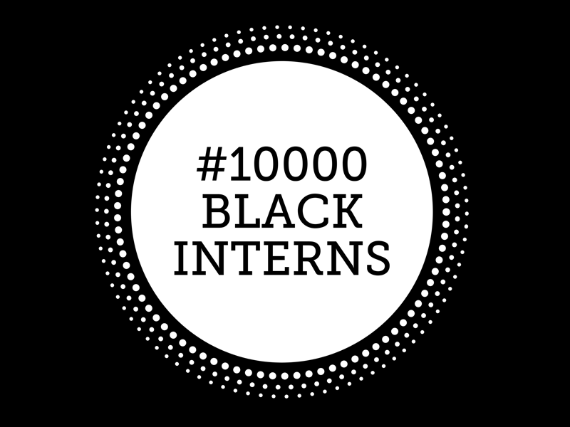 Logo image #10,000 Black Interns.
