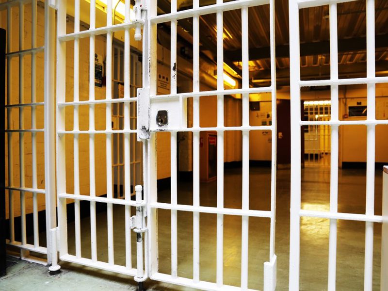 Image of a secured area within a prison.